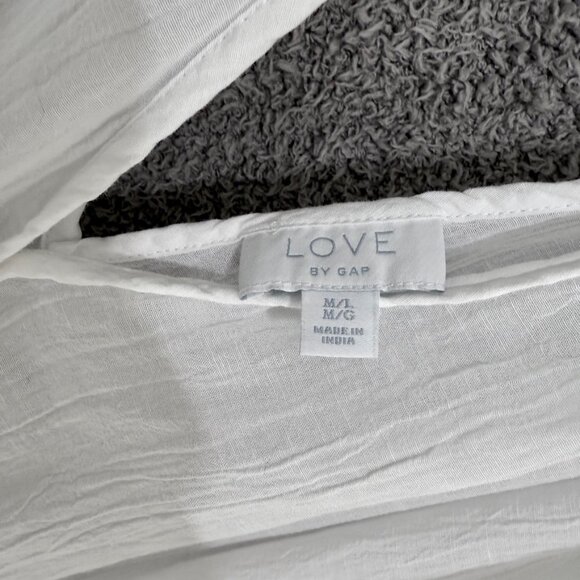 GAP Crinkle Cotton Modal Linen Maxi Cover-Up M/L - Picture 10 of 12